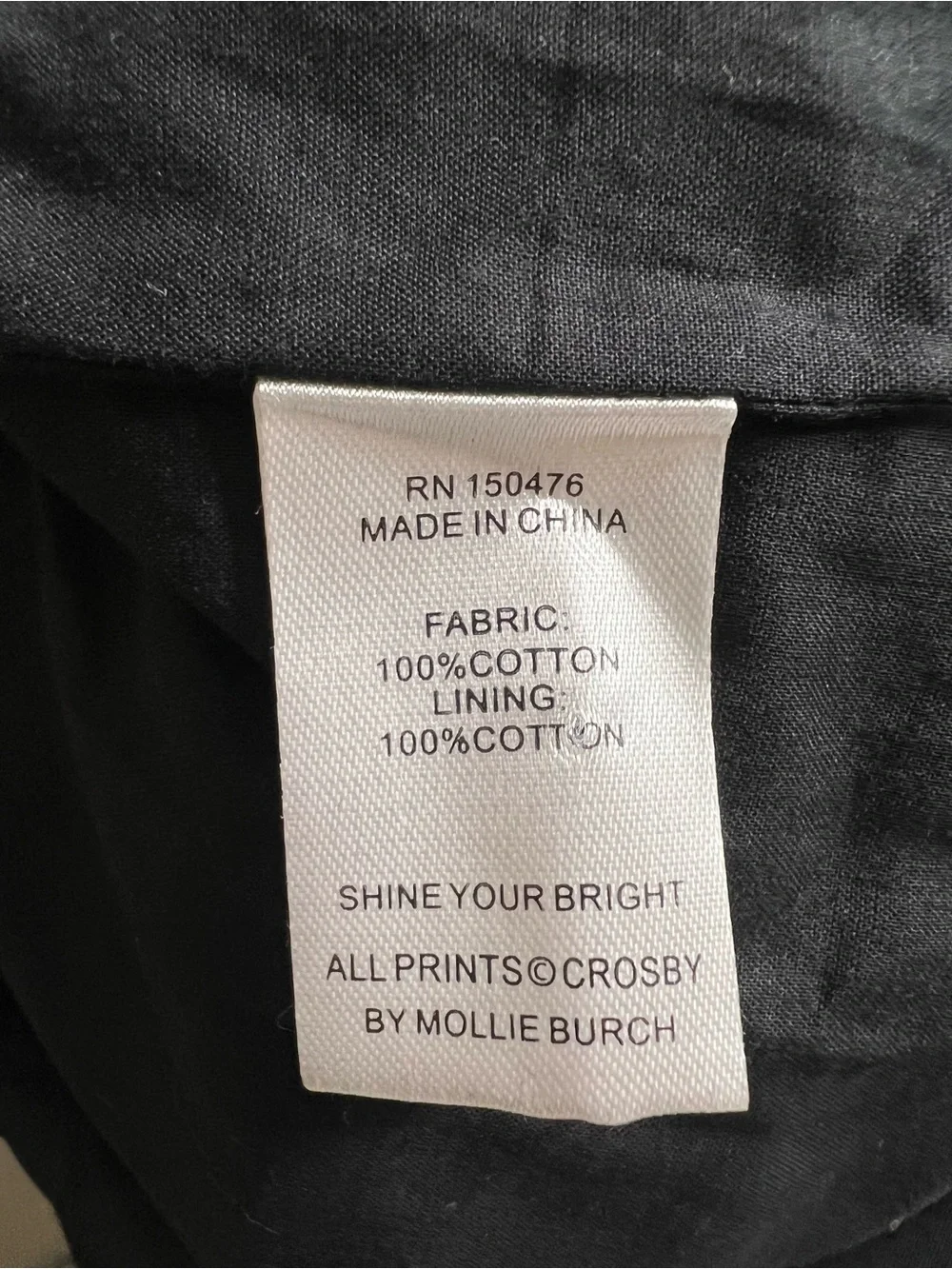 CROSBY by Mollie Burch, NWT, Black Puff-Sleeve Smocked Dress, size XXS